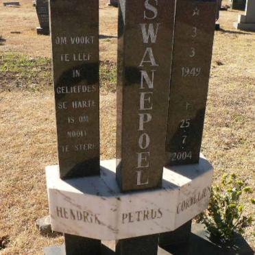 SWANEPOEL Hendrik Petrus Cornlius 1949-2004
