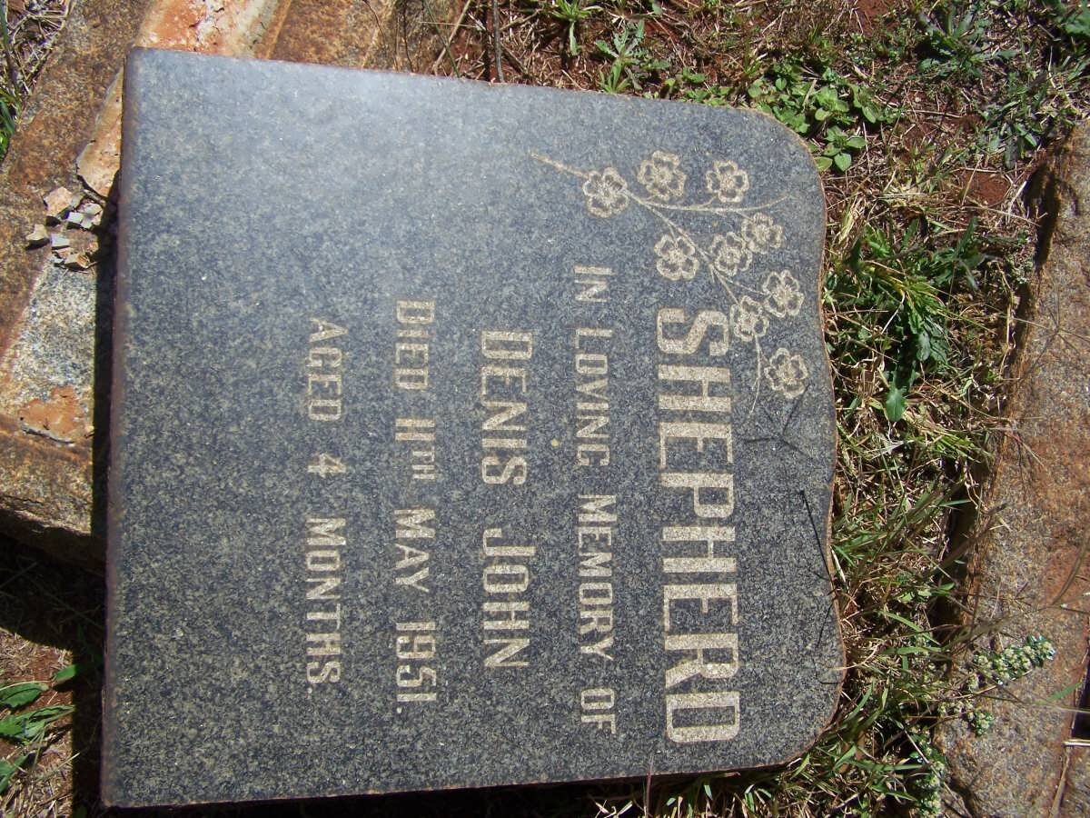 SHEPHERD Denis John -1951