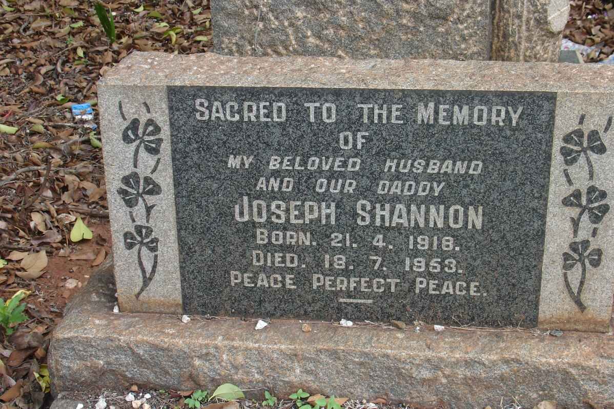 SHANNON Joseph 1918-1953