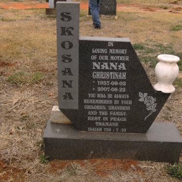 SKOSANA Nana Christinah 1937-2007