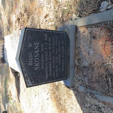 SKOSANE Bless M. 1908-1978