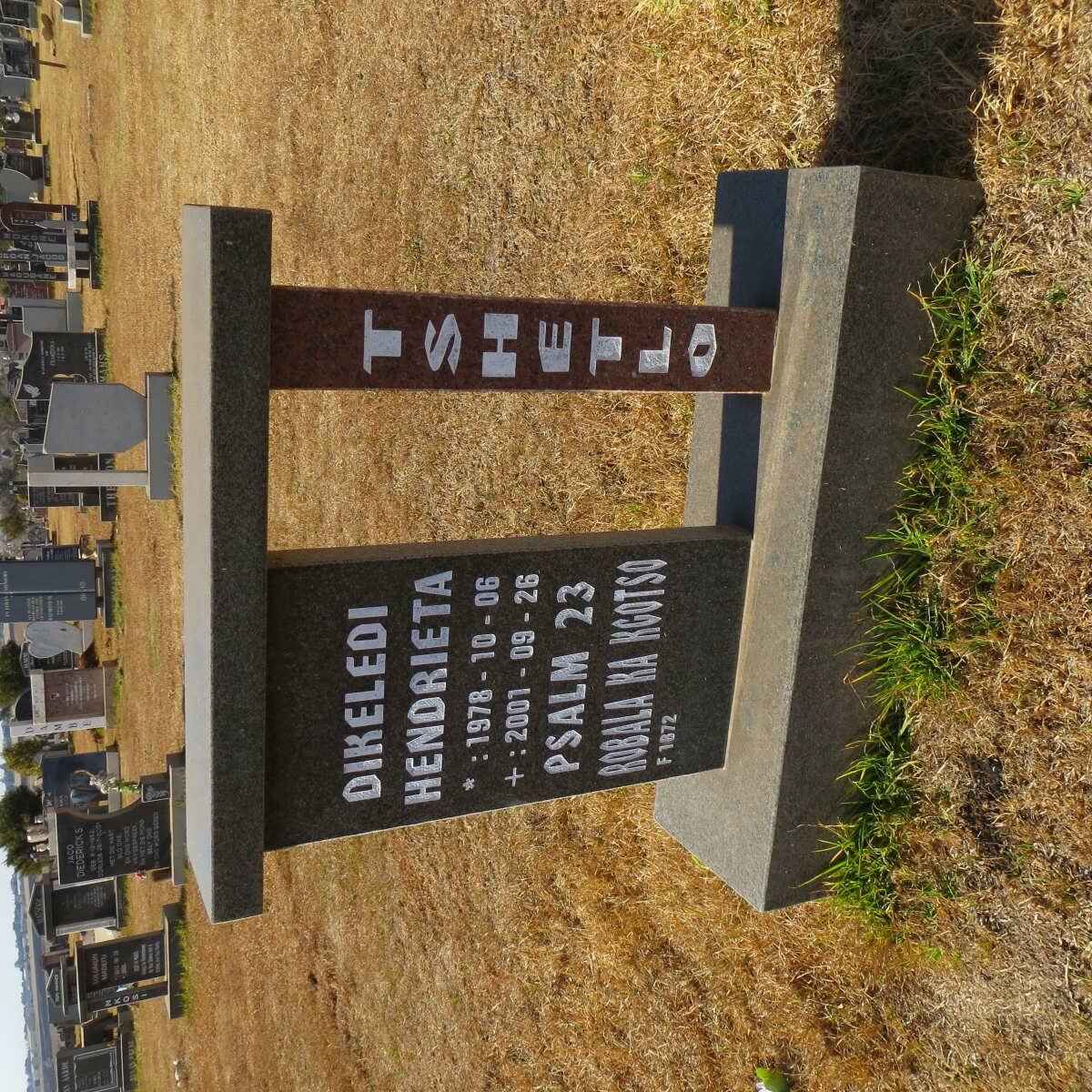 TSHETLO Dikeledi Hendrieta 1978-2001