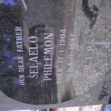 THOBAKGALE Selaelo Philemon 1904-1977