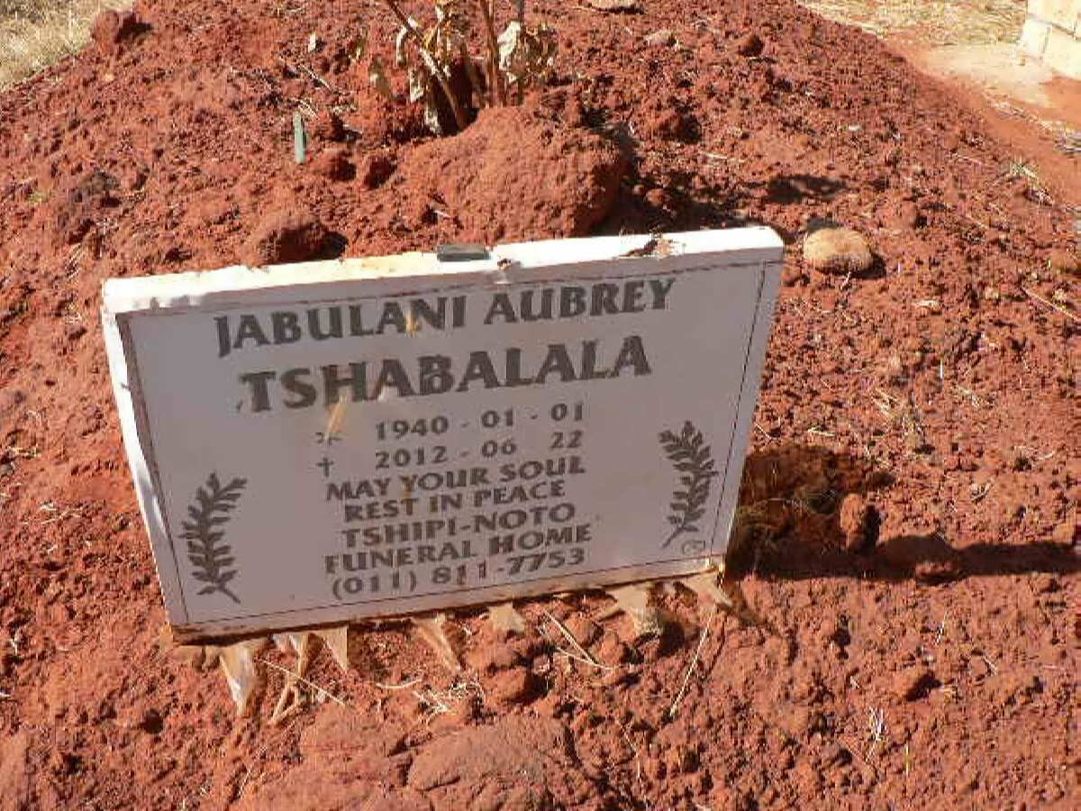 TSHABALALA Jabulani Aubrey 1940-2012