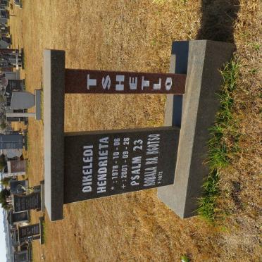 TSHETLO Dikeledi Hendrieta 1978-2001