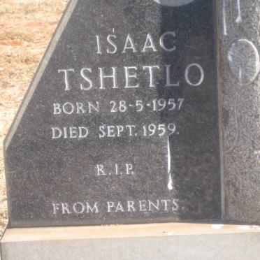 TSHETLO Isaac 1957-1959