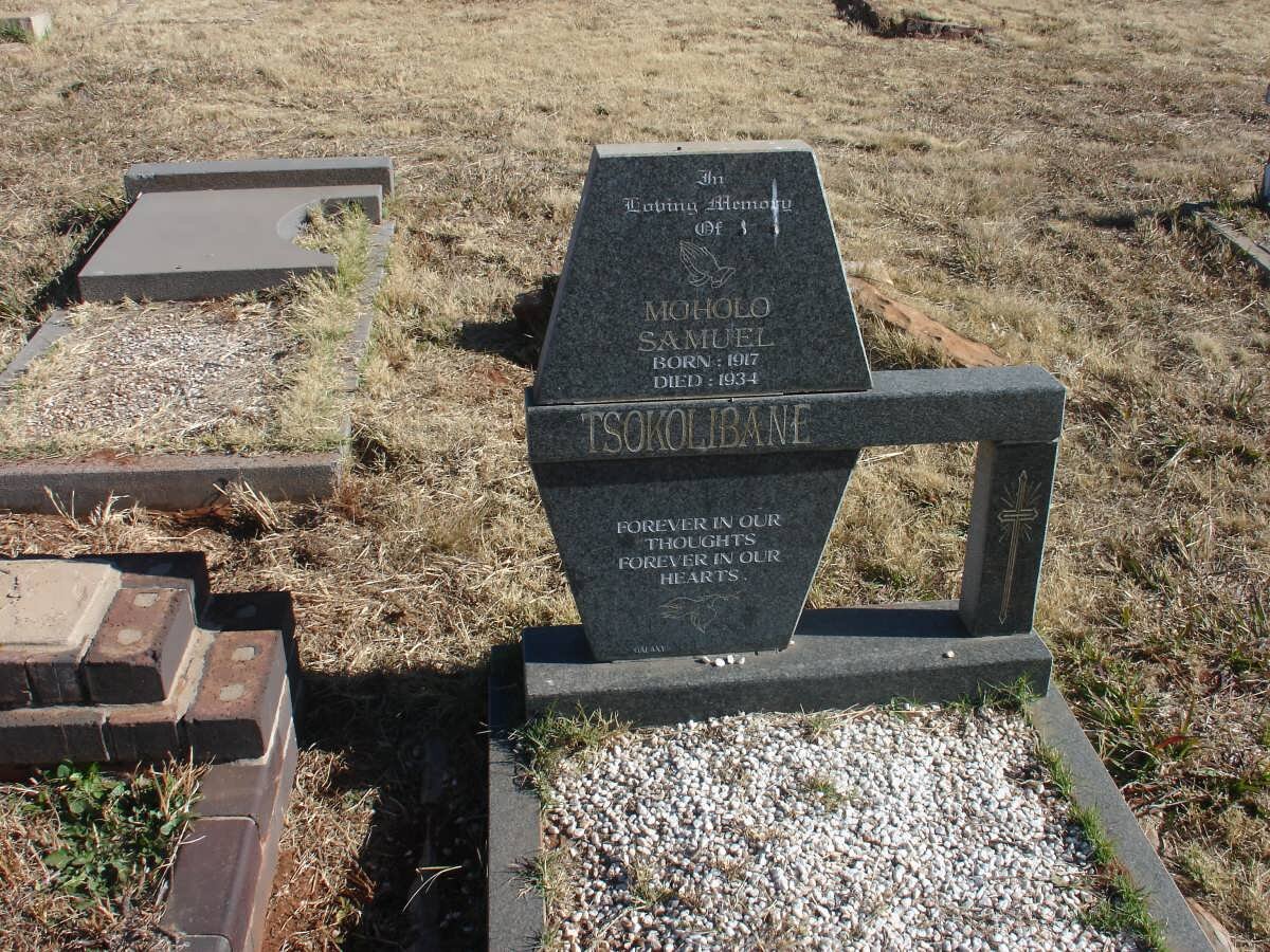TSOKOLIBAN Moholo Samuel 1917-1934