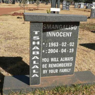 TSHABALALA Tsmangaliso Innocent 1963-2004