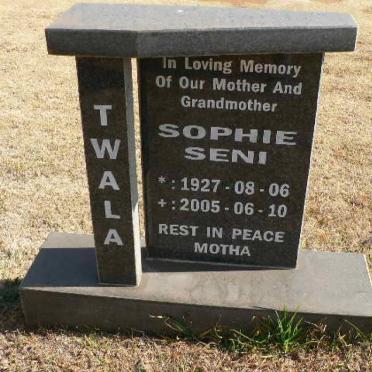 TWALA Sophie Seni 1927-2005