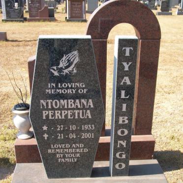 TYALIBONGO Ntombana Perpetua 1933-2001