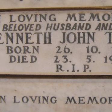 TYLER Kenneth John 1918-1964
