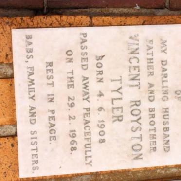 TYLER Vincent Royston 1908-1968