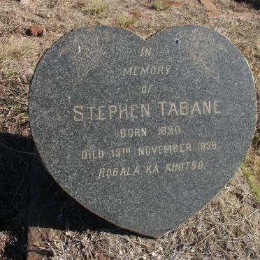 TABANE Stephen 1890-1938