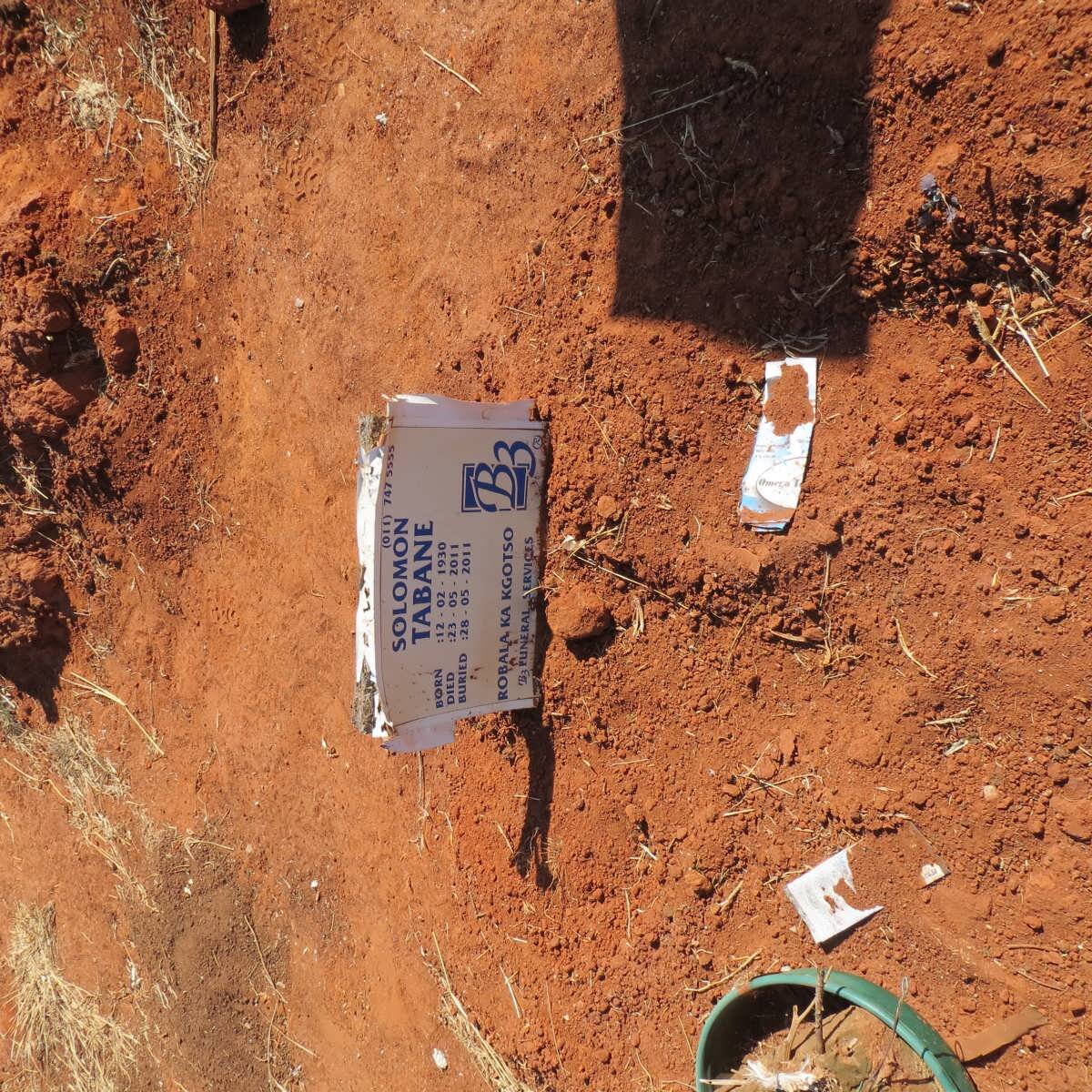 TABANE Solomon 1930-2011