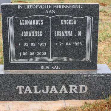 TALJAAARD Leonardus Johannes 1951-2008 &amp; Engela Susanna M. 1958-