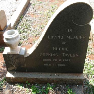 TAYLOR Hughie, Hopkins 1909-1966