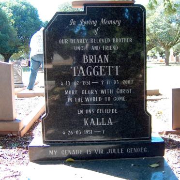 TAGGETT Brian 1951-2007 &amp; Kalla 1951-