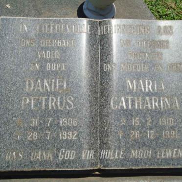 TALJAARD Daniel Petrus 1906-1992 &amp; Maria Catharina 1910-1991