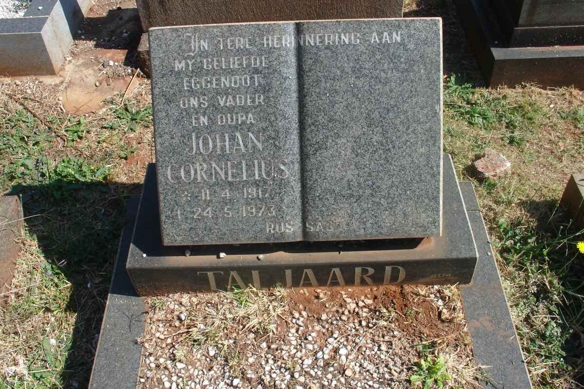 TALJAARD Johan Cornelius 1917-1973