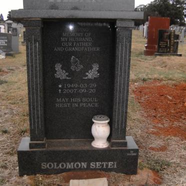 TABANE Solomon Setei 1949-2007