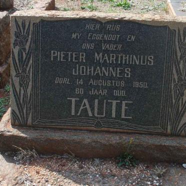 TAUTE Pieter Marthinus Johannes -1950