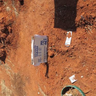 TABANE Solomon 1930-2011