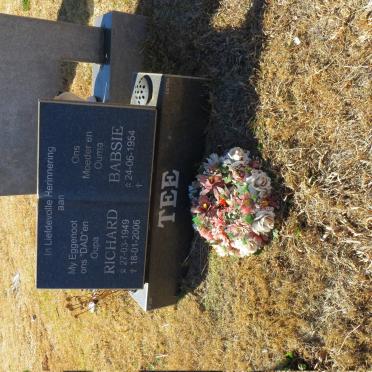 TEE Richard 1949-2006 &amp; Babsie 1954-