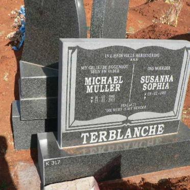 TERBLANCHE Michael Muller 1961-2013 Susanna Sophia 1963-?