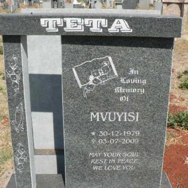 TETA Mvuyisi 1979-2009