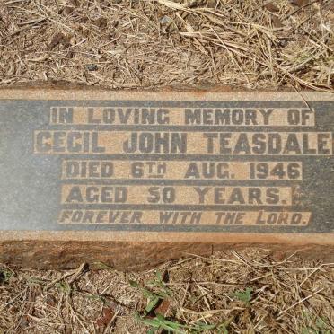 TEASDALE Cecil John -1946