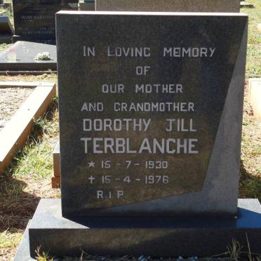 TERBLANCHE Dorothy Jill 1930-1976