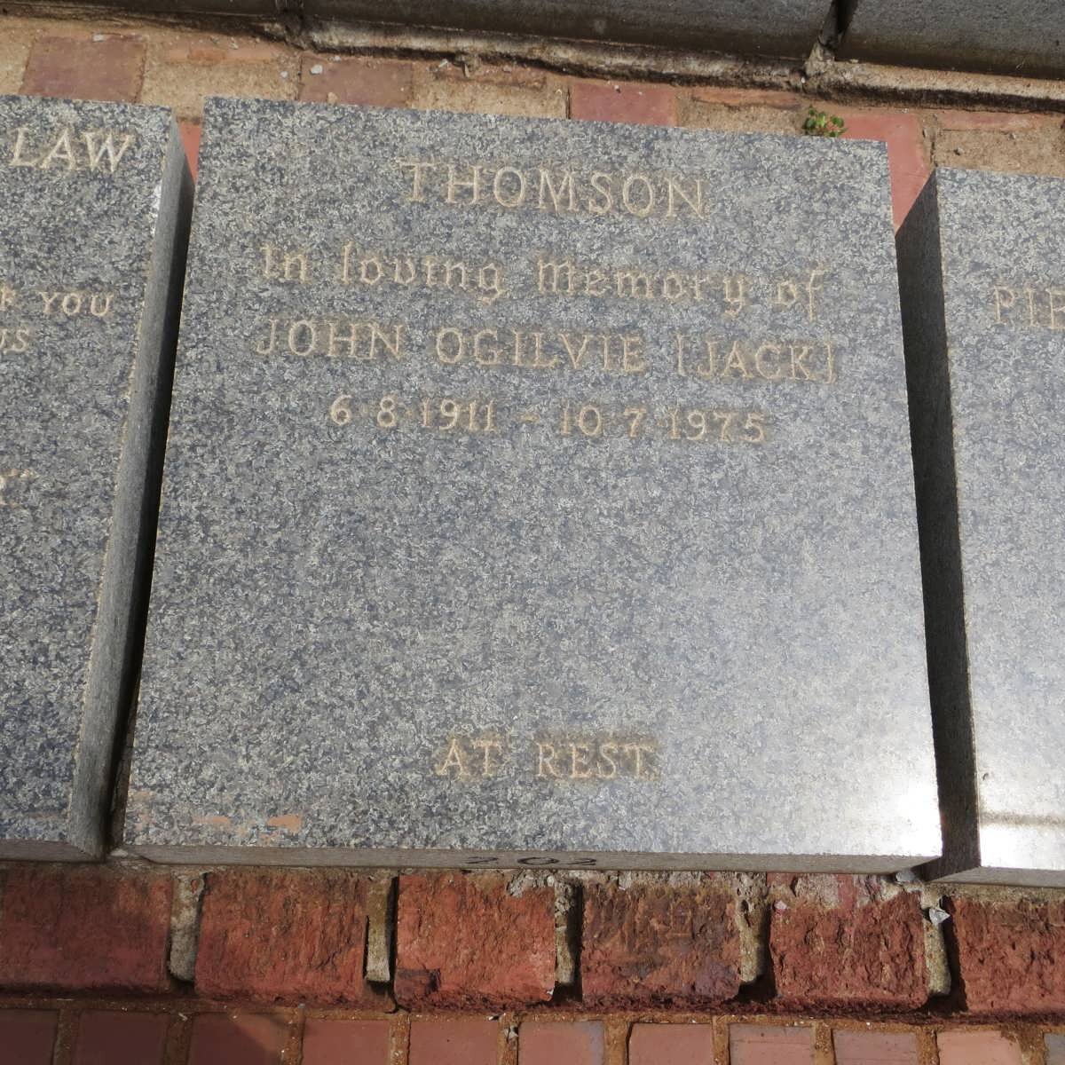 THOMSON John Ogilvie 1911-1975