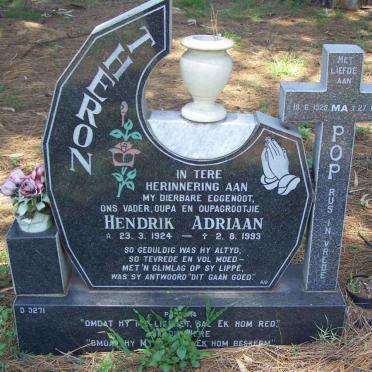 THERON Hendrik Adriaan 1924-1993 &amp; Pop 1928-2000