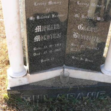 THLAPANE Michael Mokotedi 1954-2005 &amp; Grace Busiswe 1963-