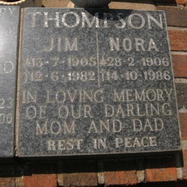 THOMPSON Jim 1905-1982 &amp; Nora 1906-1986