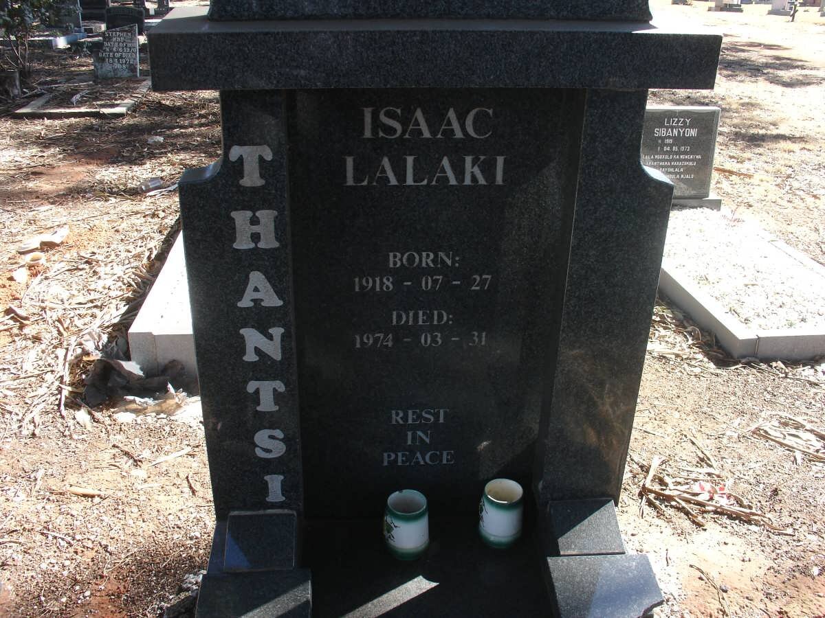 THANTSI Isaac Lalaki 1918-1974