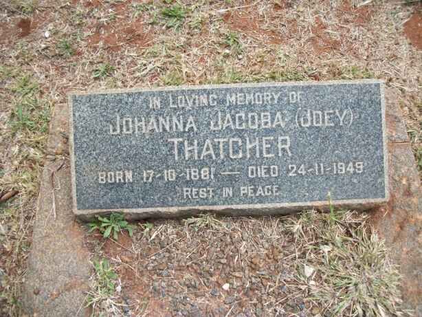 THATCHER Johanna Jacoba 1881-1949