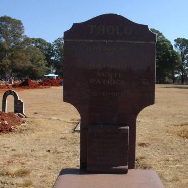 THOLO Matsoge Senti Patrick 1961-2008