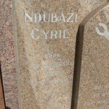 THUKETANA Ndubazi Cyril 1952-2012