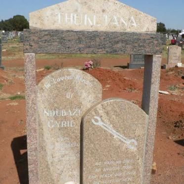 THUKETANA Ndubazi Cyril 1952-2012