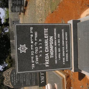 THOMPSON Freda Charlotte formerly NATHANSON nee WEINBERG 1919-2011