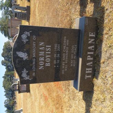THAPIANE Norman Boyisi 1940-2001