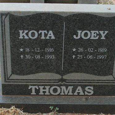 THOMAS Kota 1916-1993 &amp; Joey 1919-1997