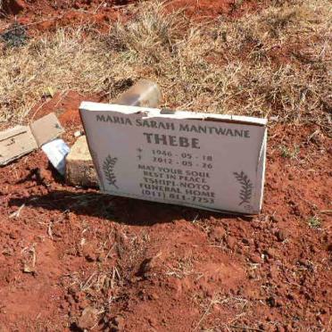 THEBE Maria Sarah Mantwane 1946-2012