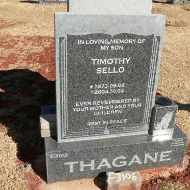 THAGANE Timothy Sello 1973-2004