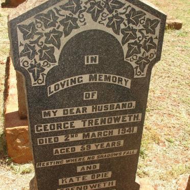 TRENOWETH George -1941 &amp; Kate Opie -1971