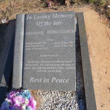 TREE Fredreka Elizabeth 1861-1864 :: TREE Harold Daniel 1943-2012