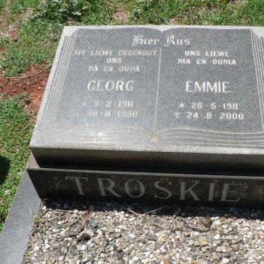TROSKIE Georg 1911-1990 &amp; Emmie1911-2000