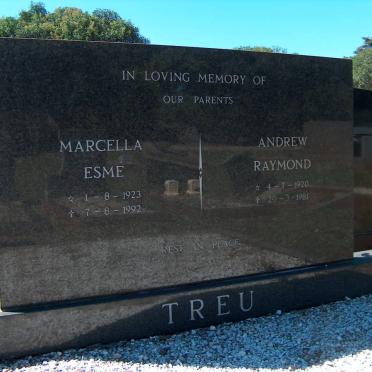 TREU Andrew Raymond  1920-1981 &amp; Marcella Esmé 1923-1992