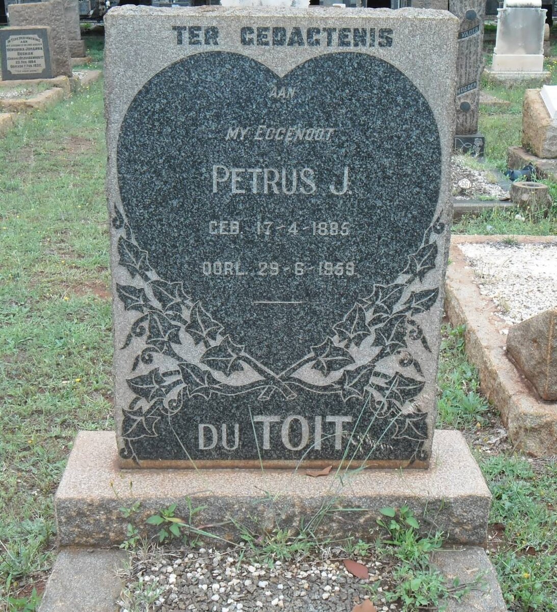 TOIT Petrus J., du 1885-1959
